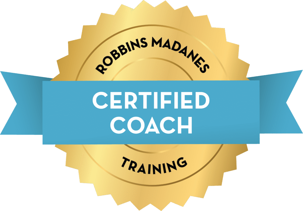 Robbins Madanes Training Certified Coach badge